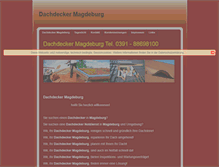 Tablet Screenshot of dachdecker-magdeburg.com